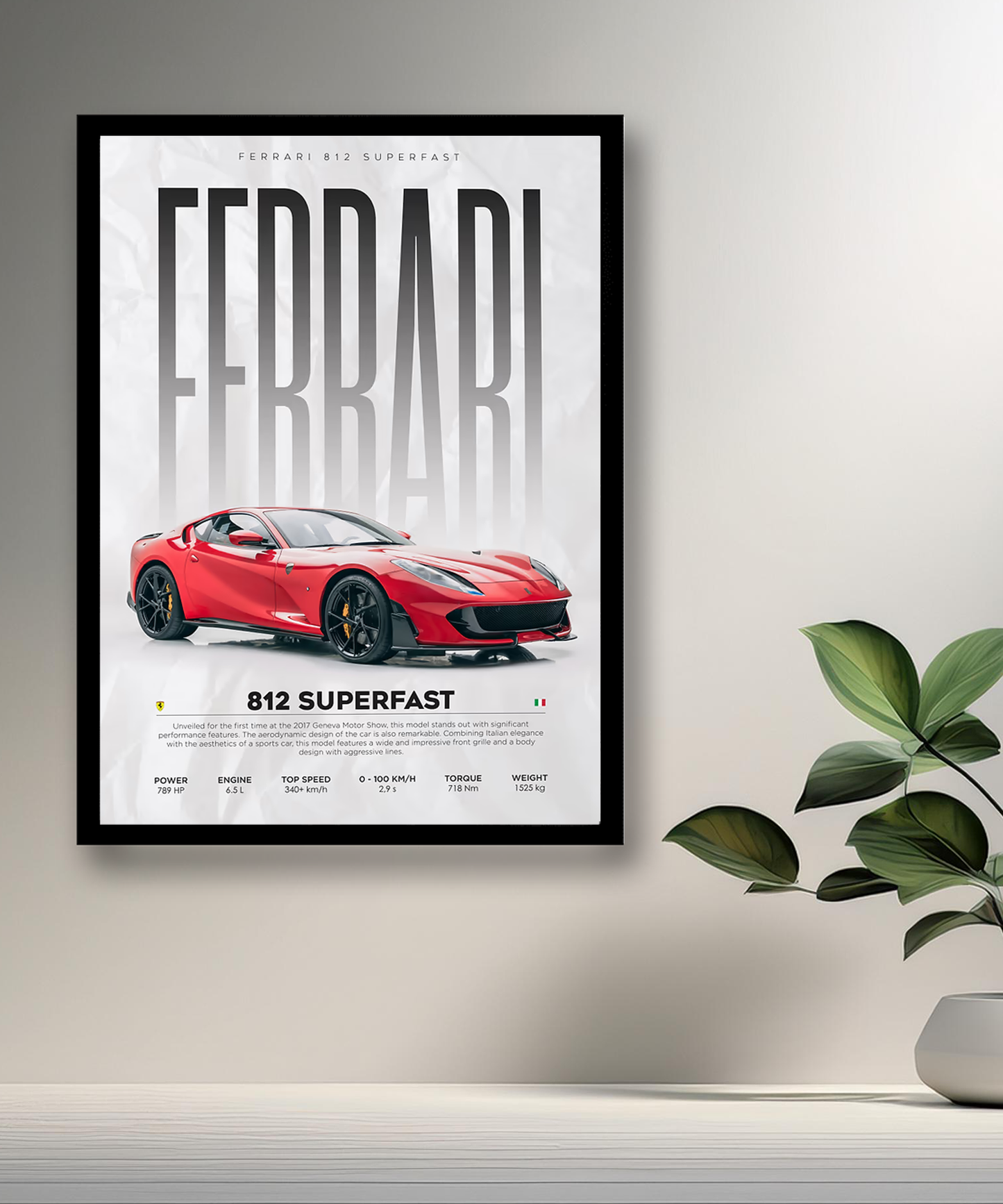 Cadre photo Ferrari 812 Superfast