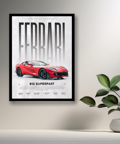 Cadre photo Ferrari 812 Superfast