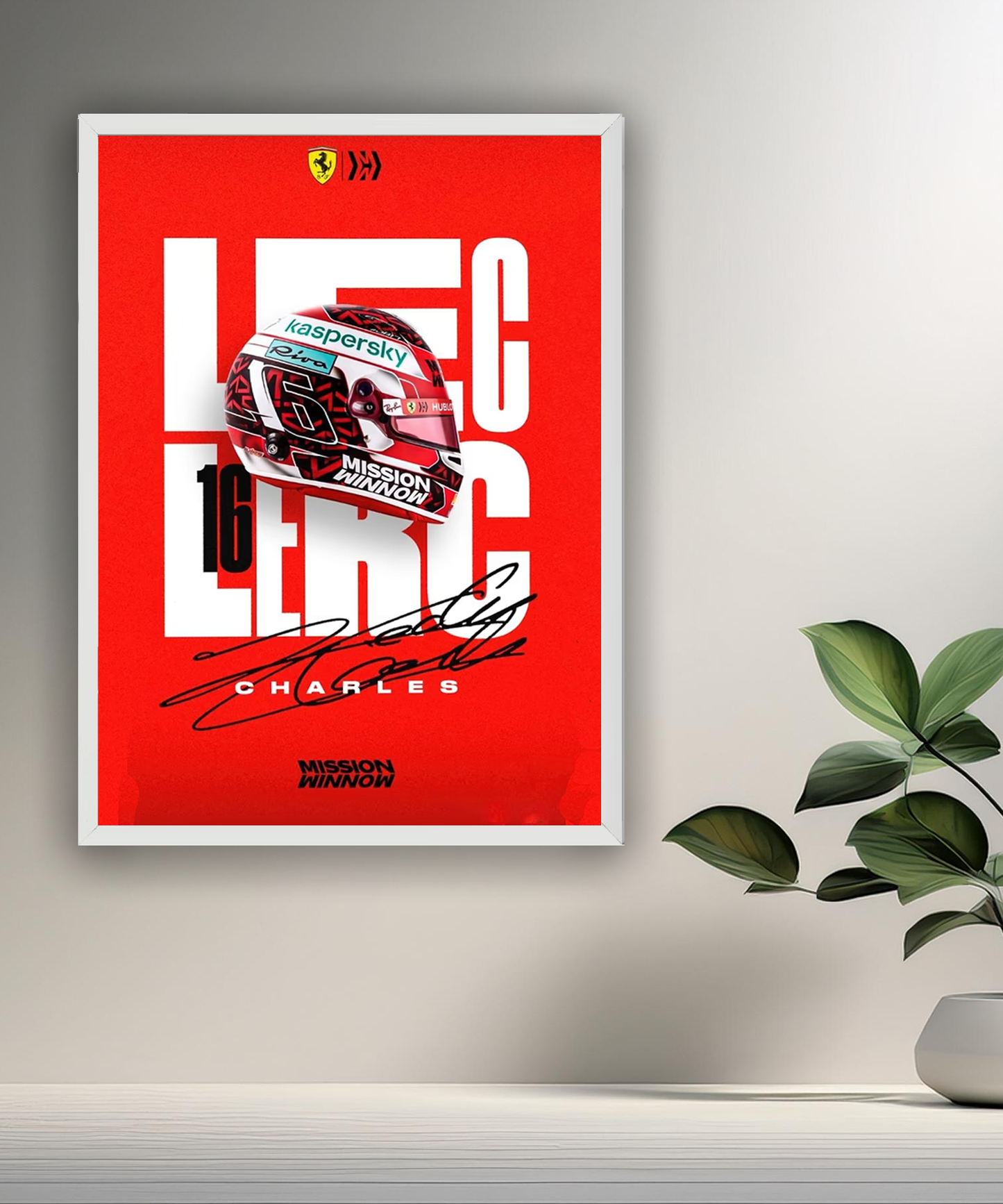 Cadre photo Charles Leclerc Formule 1