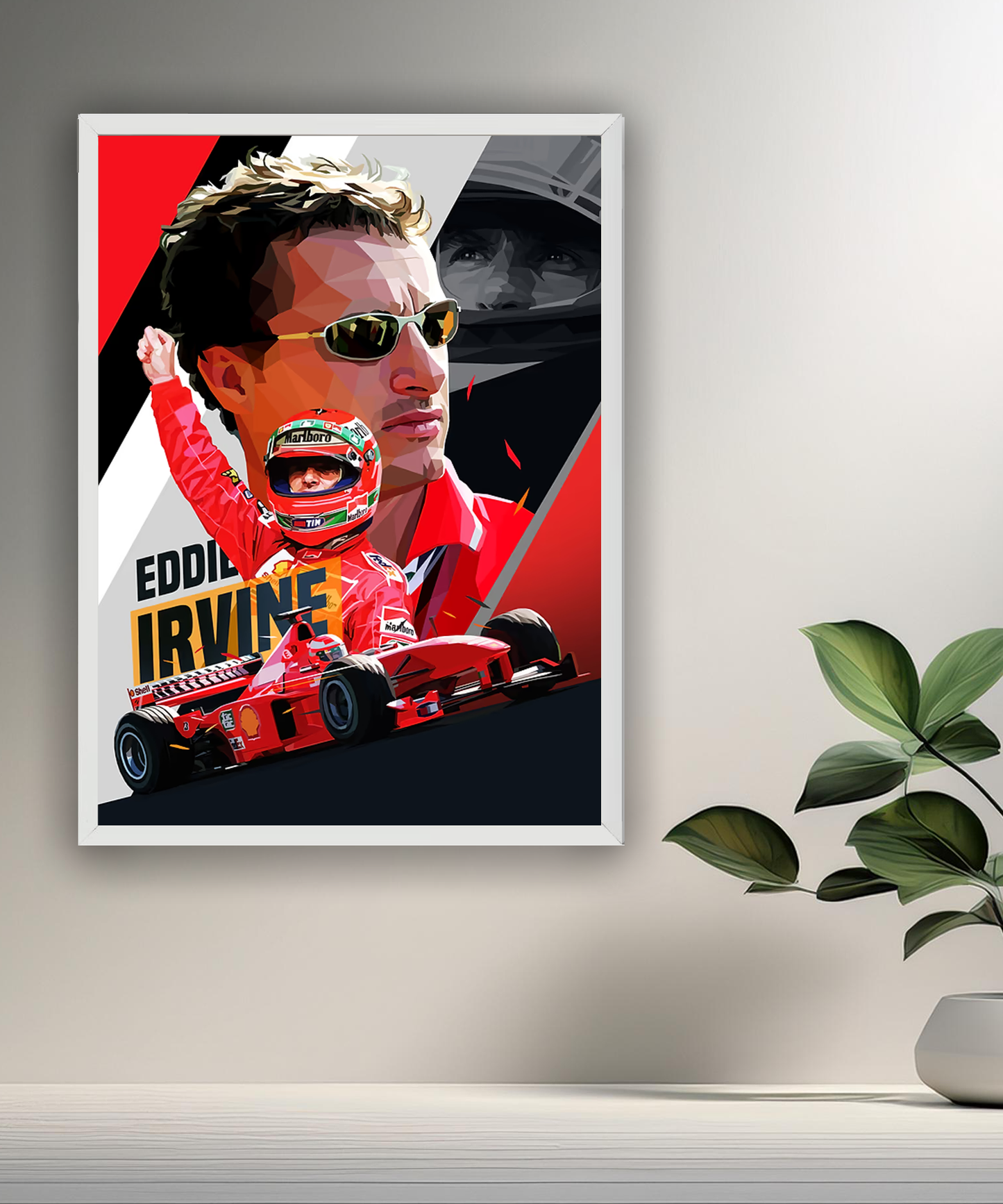 Cadre photo Eddie Irvine Formule 1