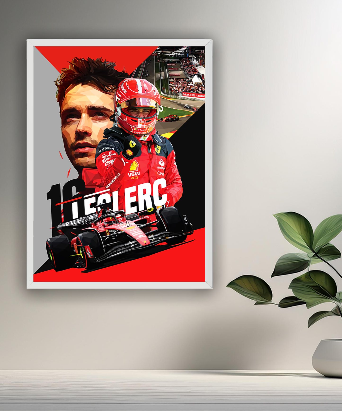 Cadre photo Charles Leclerc Formule 1