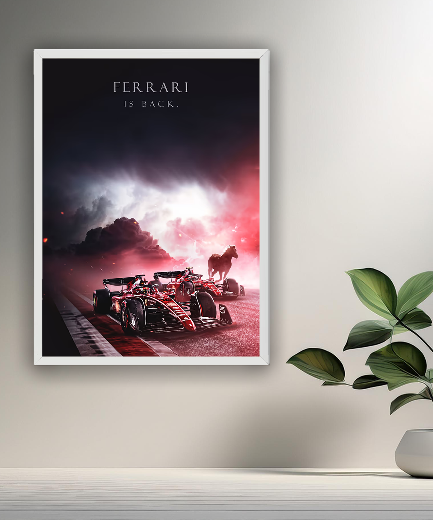 Cadre photo Ferrari is back Formule 1