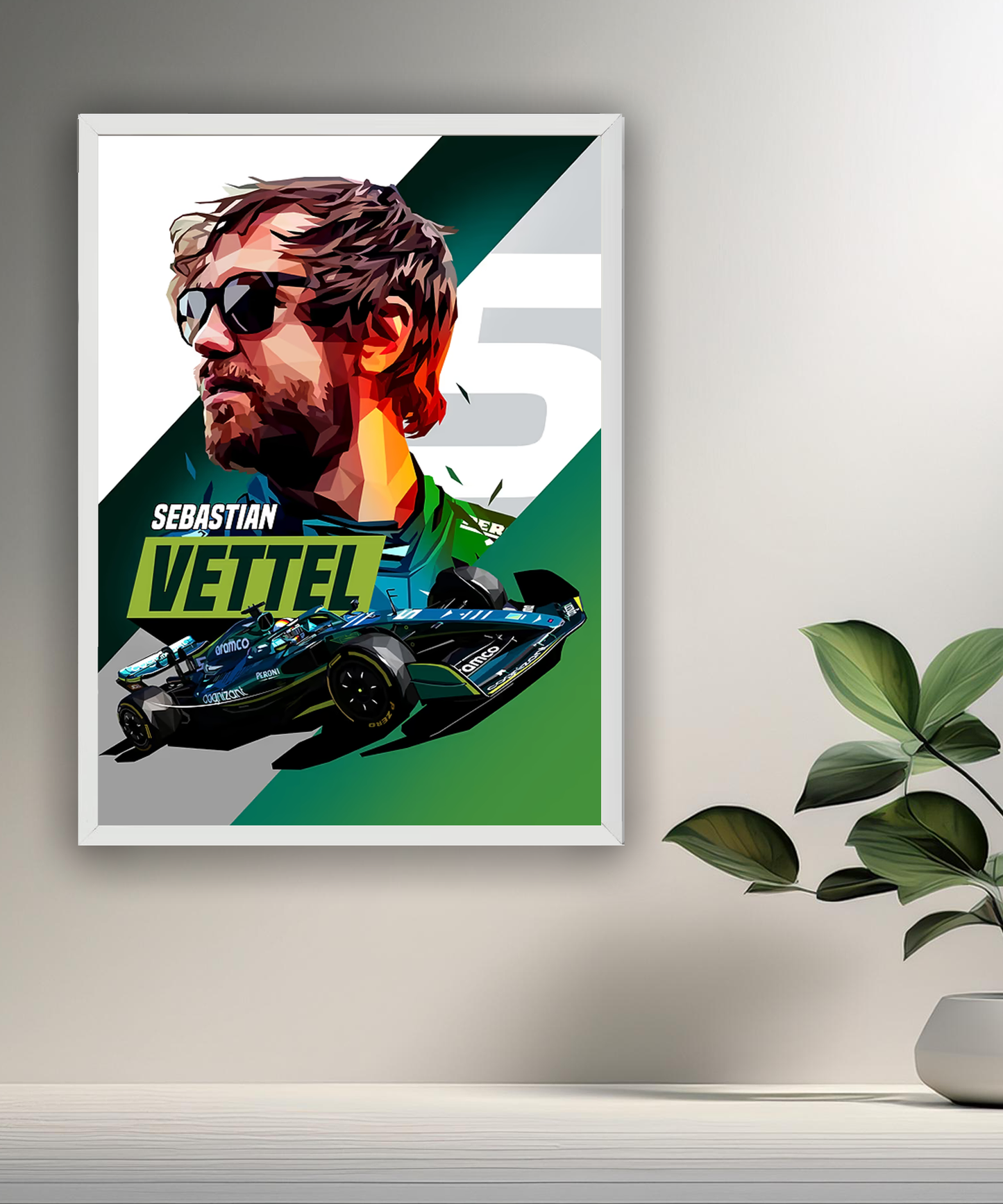 Cadre photo Sebastian Vettel Formule 1