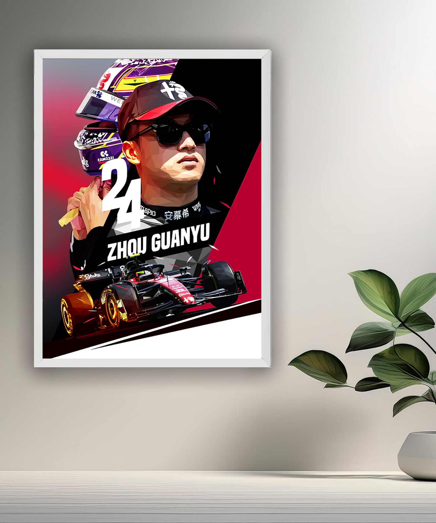 Cadre photo Zhou Guanyu Formule 1