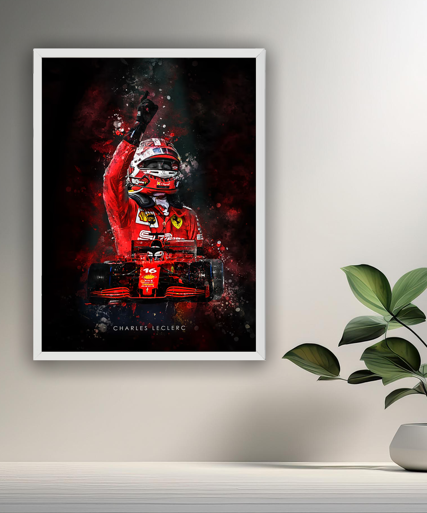 Cadre photo Charles Leclerc Formula 1