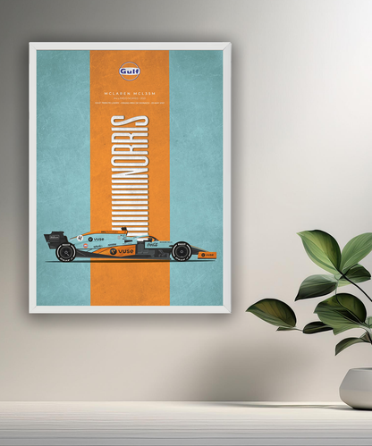 Cadre photo Formule 1 Gulf