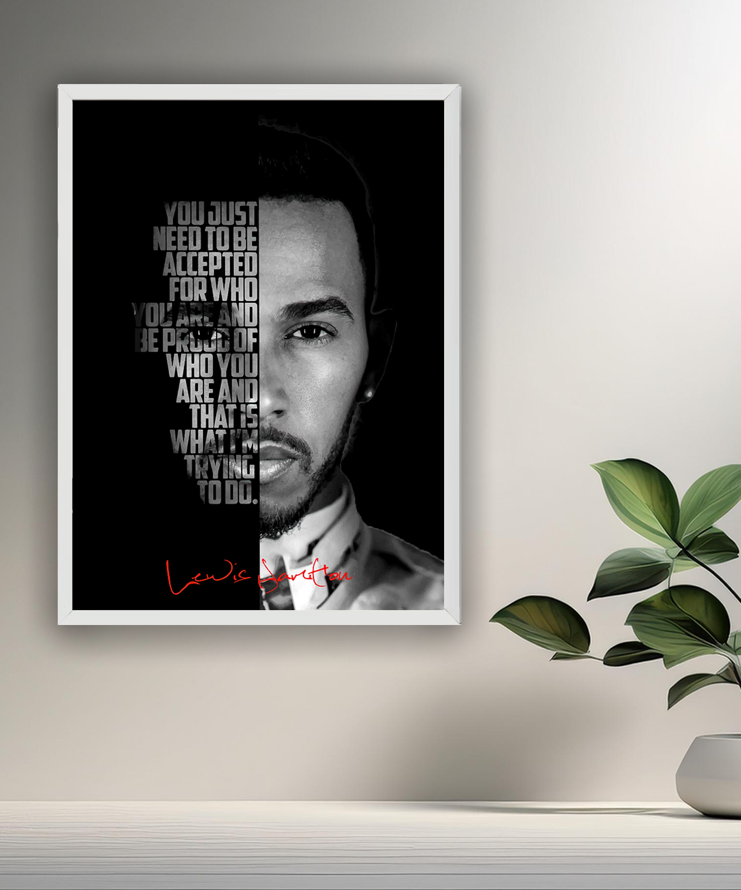 Cadre photo Lewis Hamilton Formula 1