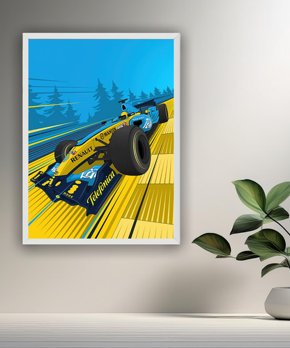Cadre photo Formule 1 Renault