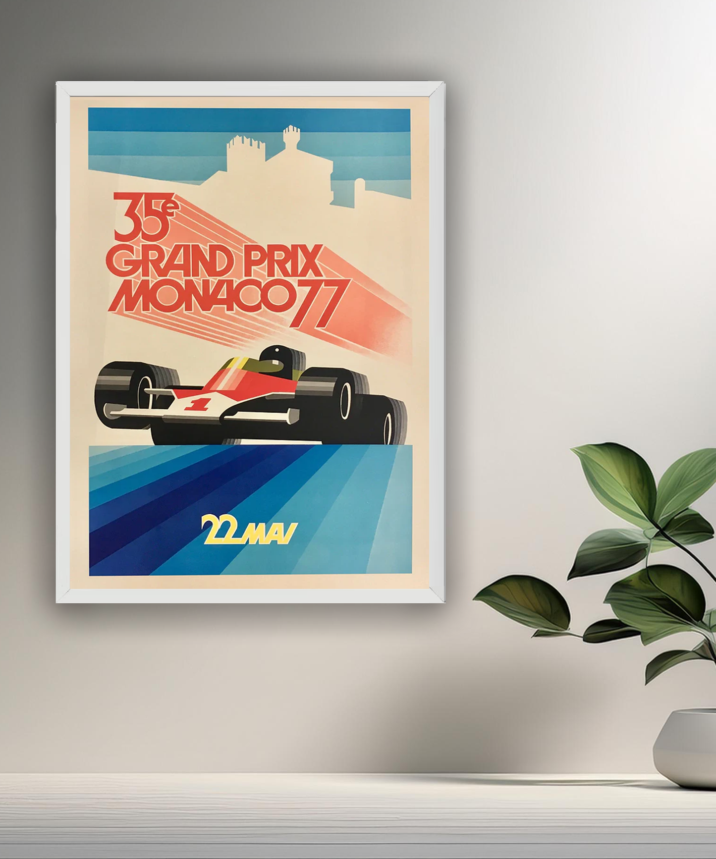 Cadre photo 35e Grand Prix Monaco 77