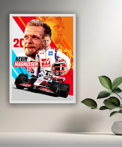 Cadre photo Kevin Magnussen Formule 1
