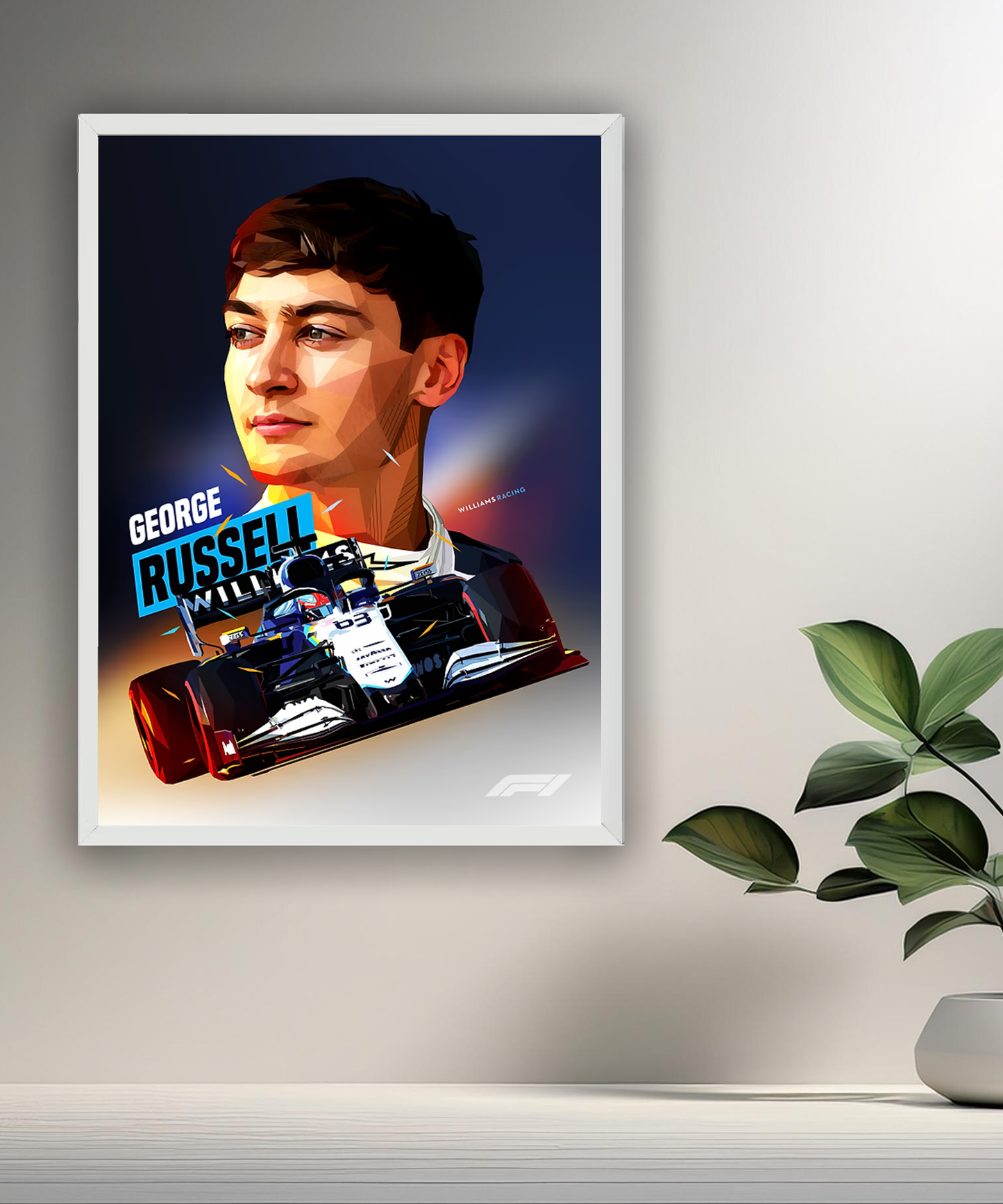 Cadre photo George Russel Formule 1
