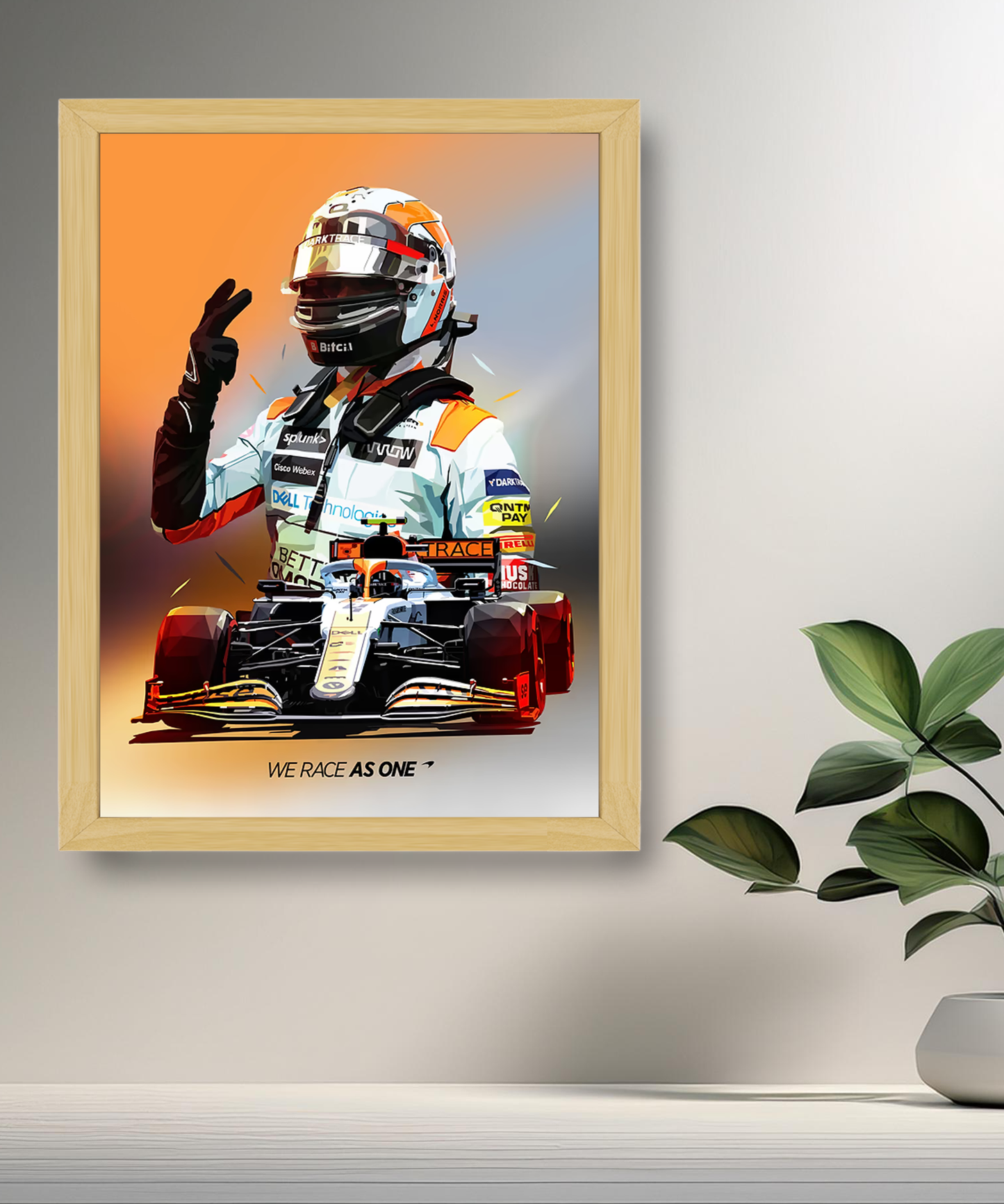 Cadre photo Formule 1 We race as one