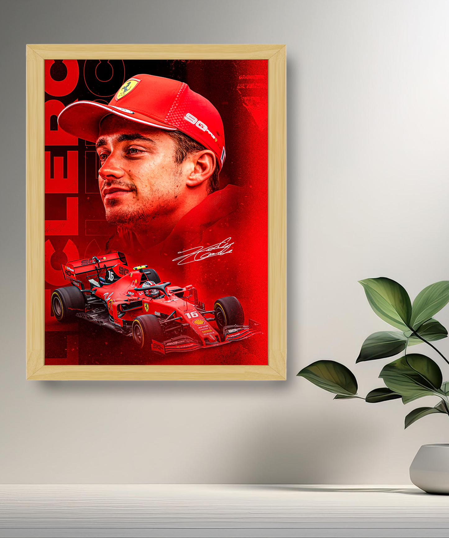 Cadre photo Charles Leclerc Formula 1