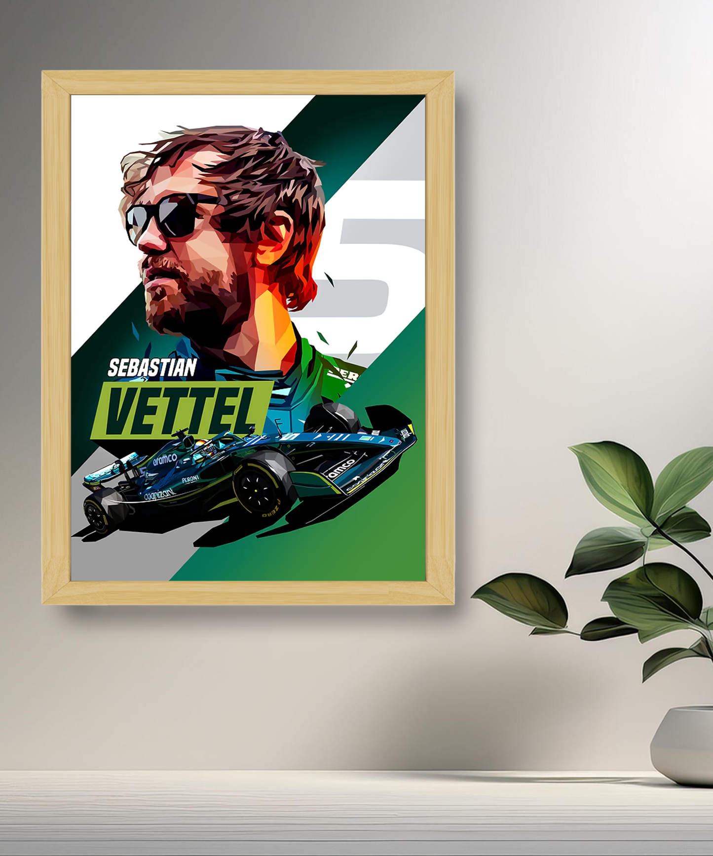 Cadre photo Sebastian Vettel Formule 1