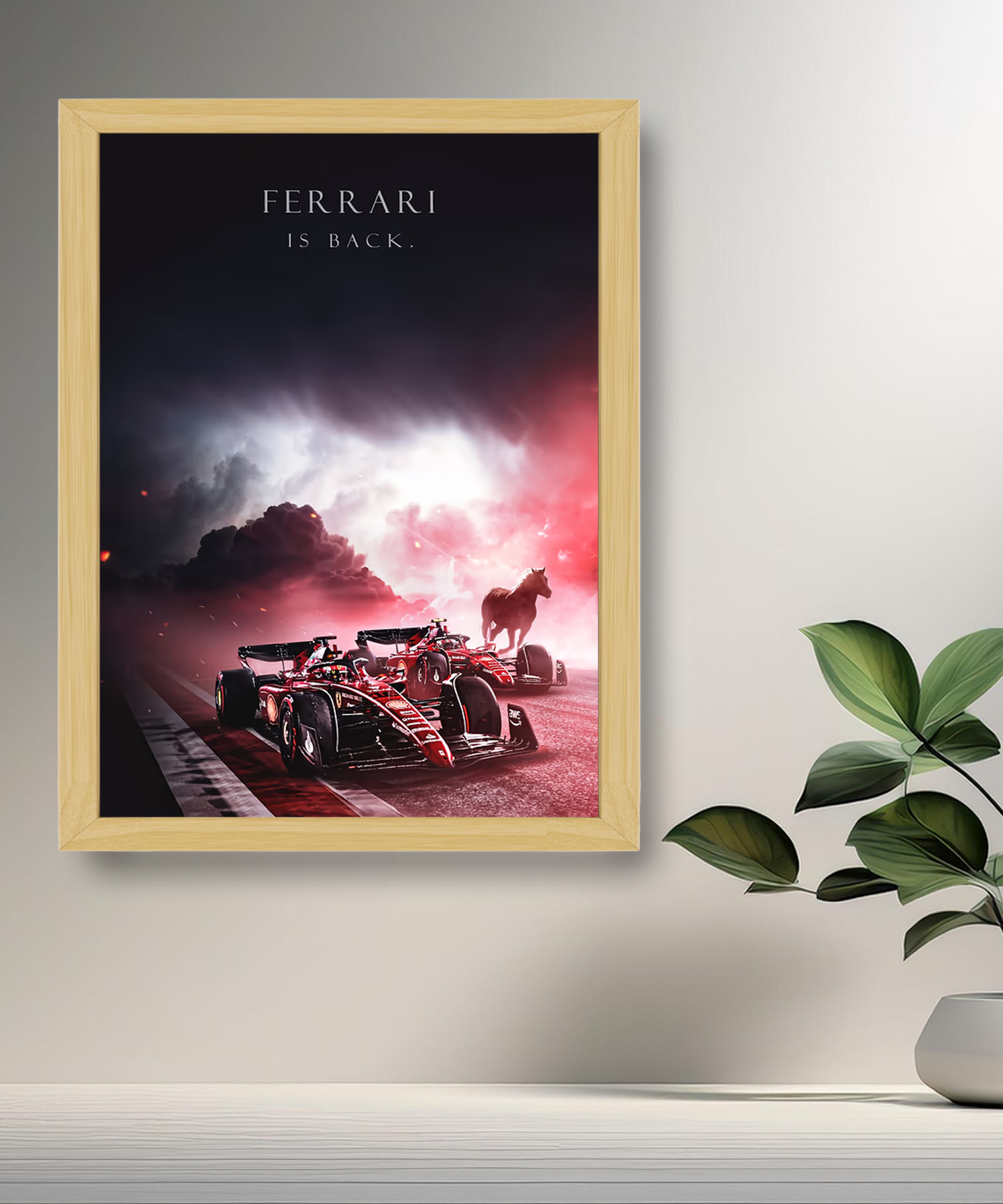Cadre photo Ferrari is back Formule 1