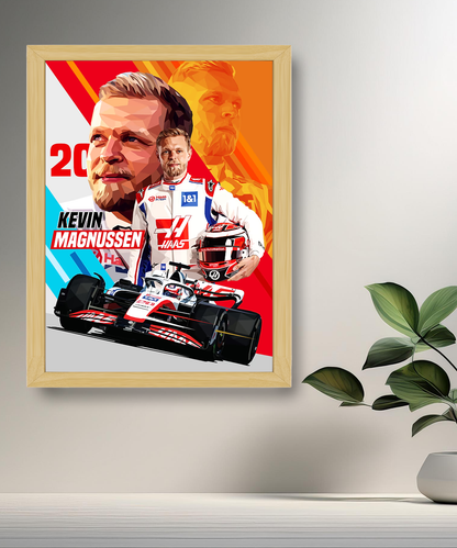 Cadre photo Kevin Magnussen Formule 1