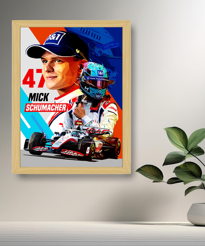 Cadre photo Mick Schumacher Formule 1
