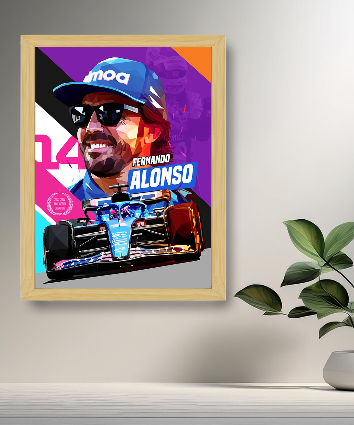 Cadre photo Fernando Alonso Formula 1