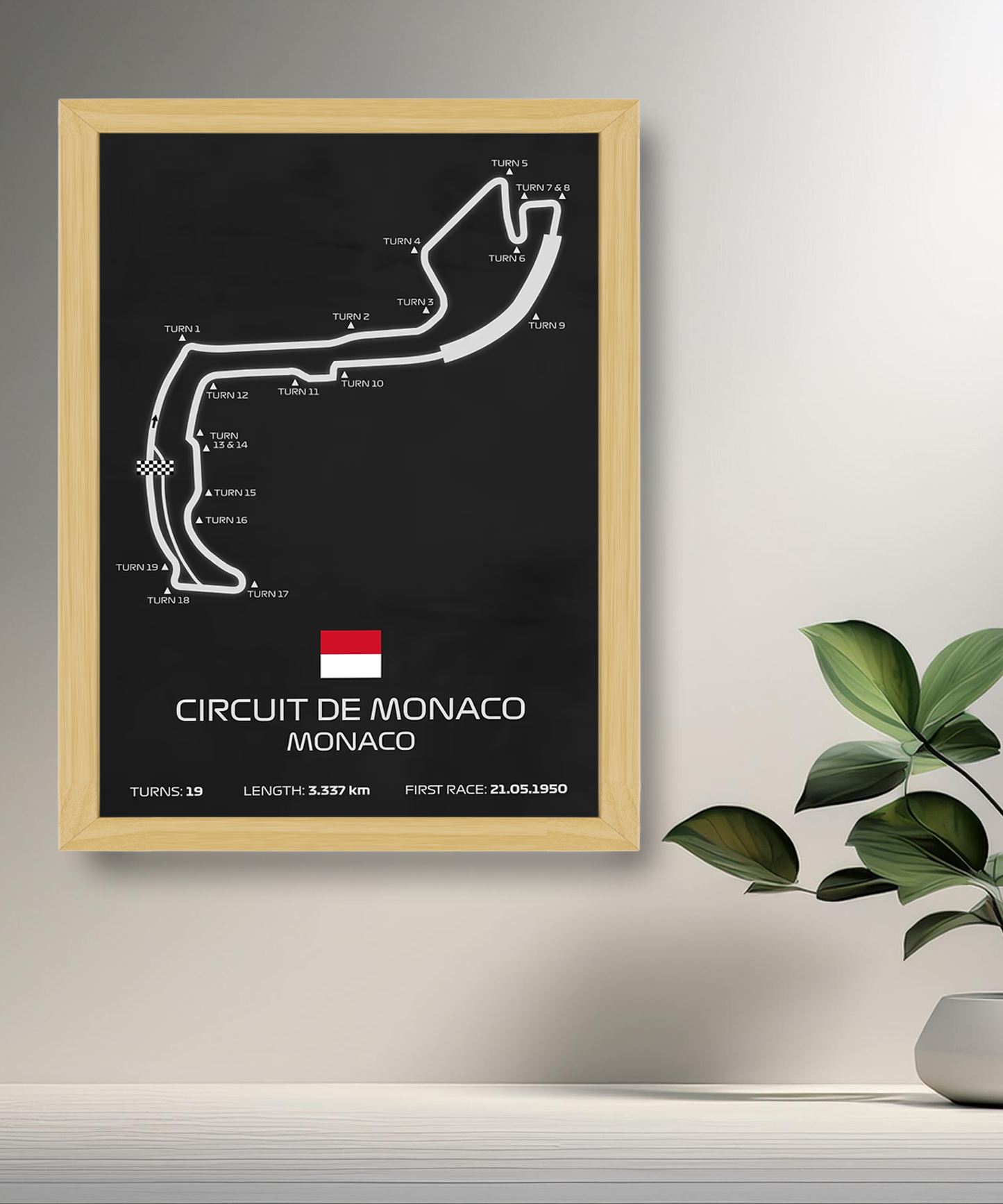 Cadre photo Circuit de Monaco