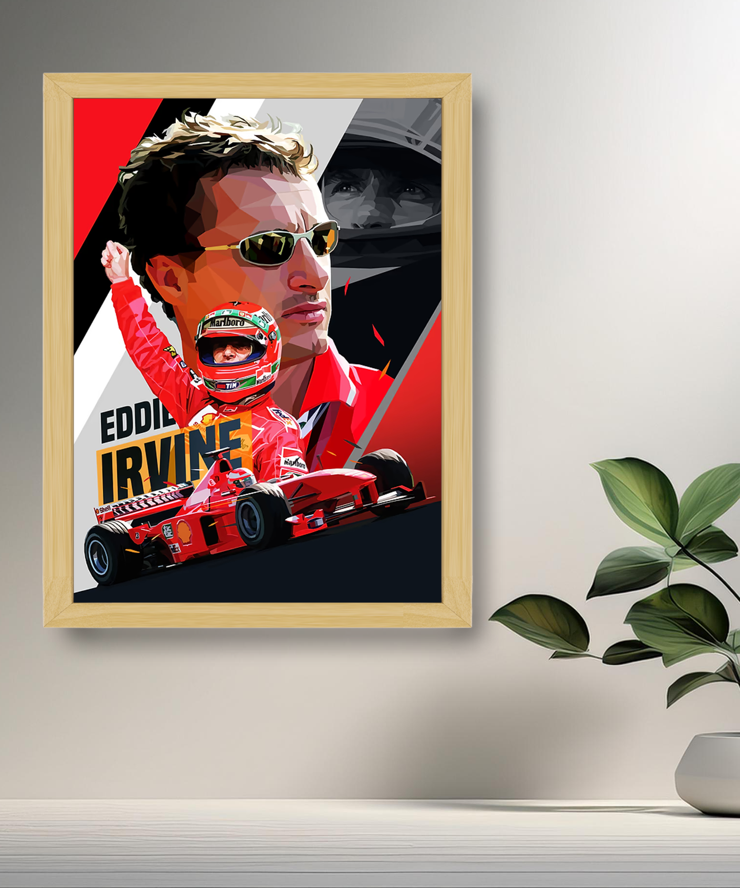Cadre photo Eddie Irvine Formule 1