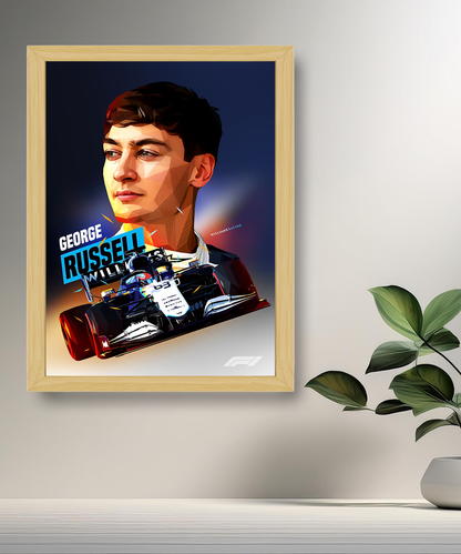 Cadre photo George Russel Formule 1
