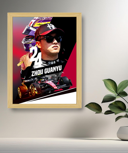 Cadre photo Zhou Guanyu Formule 1