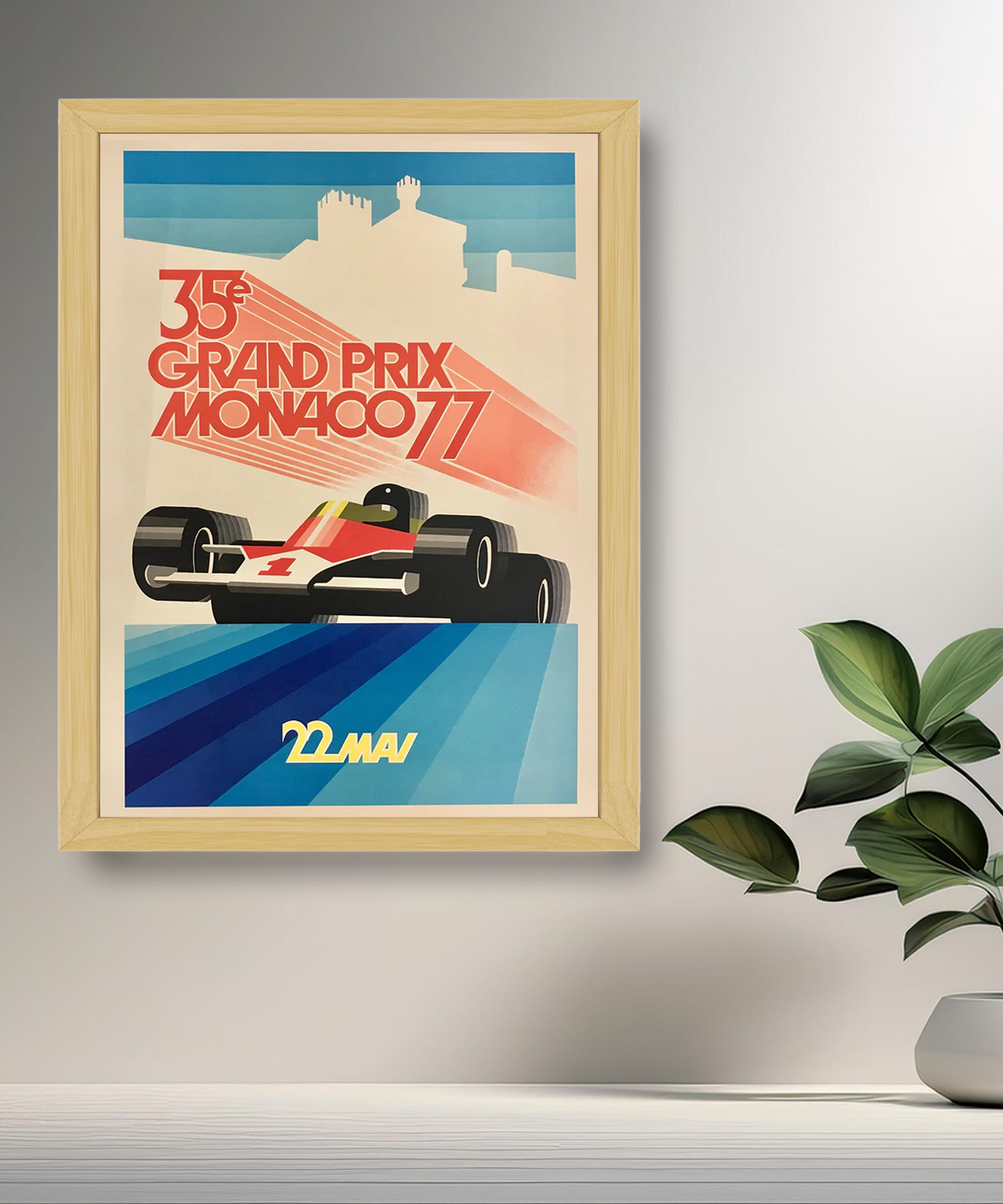 Cadre photo 35e Grand Prix Monaco 77