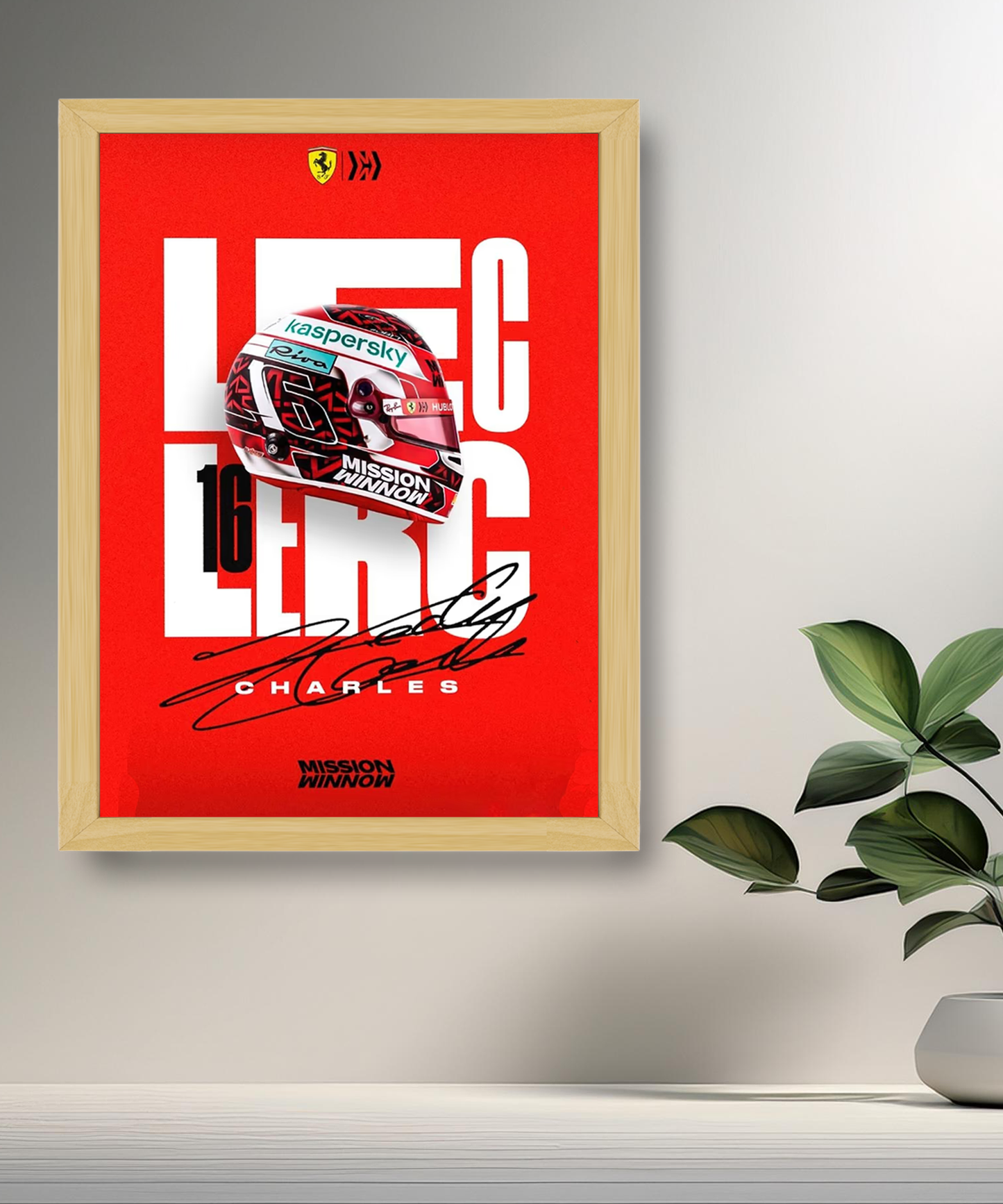 Cadre photo Charles Leclerc Formule 1