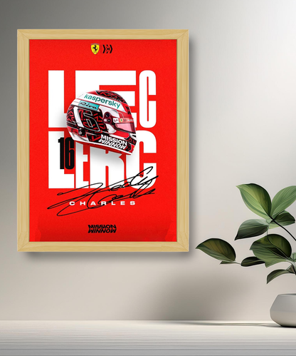 Cadre photo Charles Leclerc Formule 1