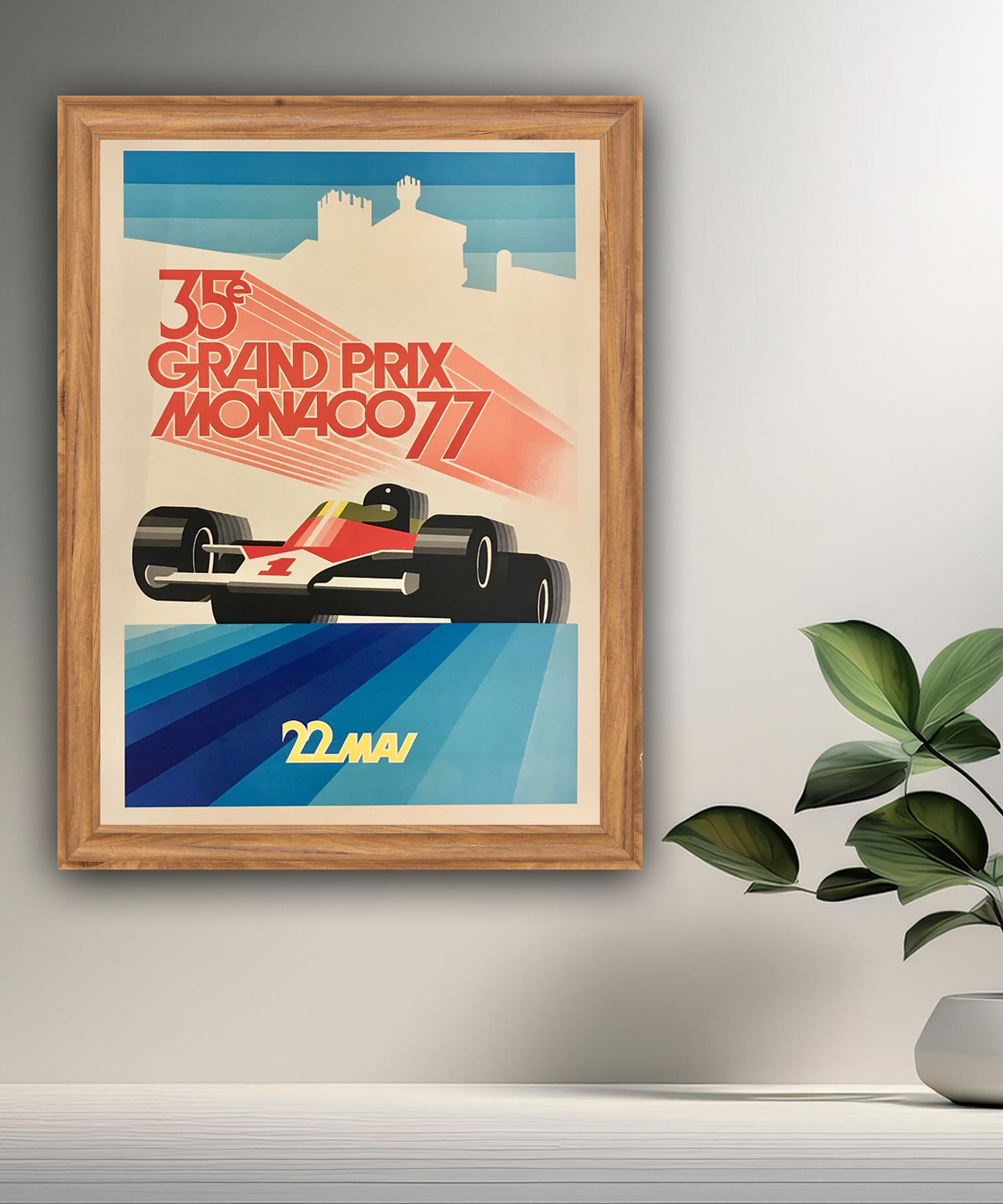 Cadre photo 35e Grand Prix Monaco 77