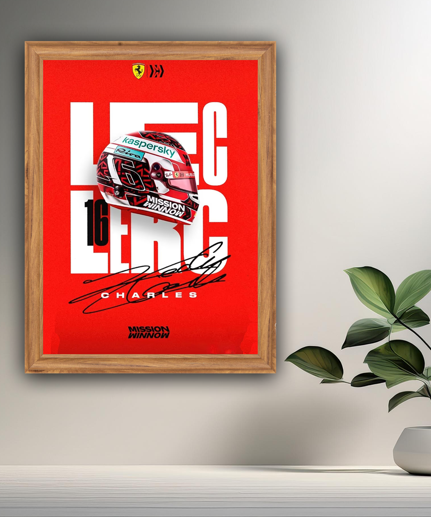 Cadre photo Charles Leclerc Formule 1