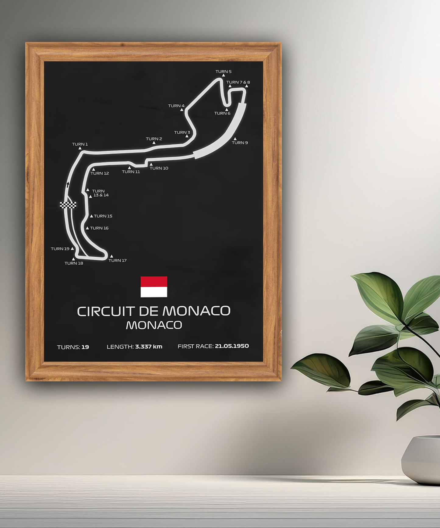 Cadre photo Circuit de Monaco