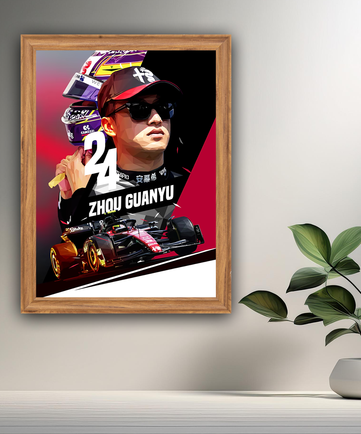 Cadre photo Zhou Guanyu Formule 1