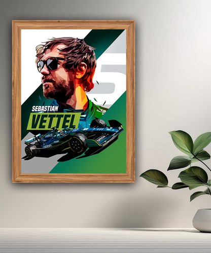 Cadre photo Sebastian Vettel Formule 1