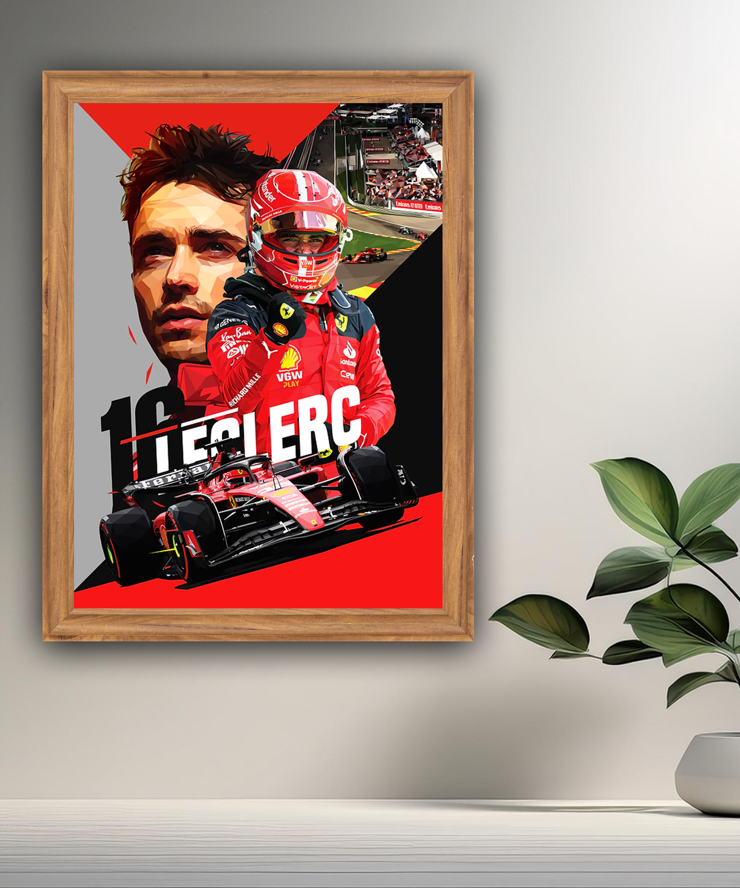 Cadre photo Charles Leclerc Formule 1