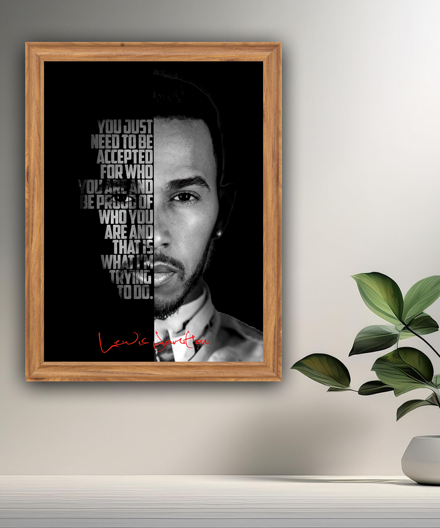 Cadre photo Lewis Hamilton Formula 1