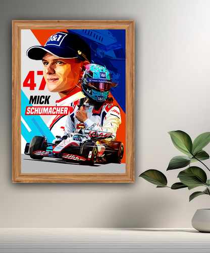 Cadre photo Mick Schumacher Formule 1