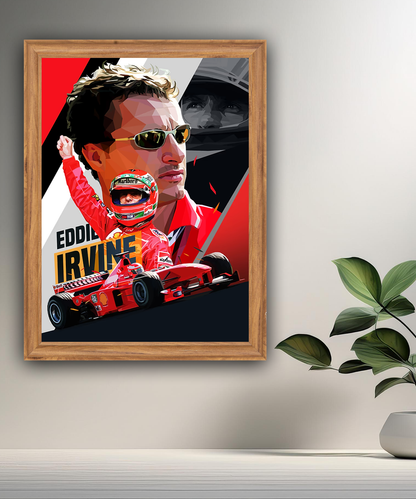 Cadre photo Eddie Irvine Formule 1