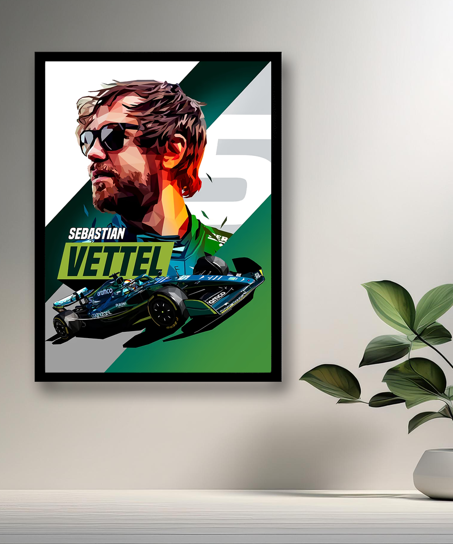 Cadre photo Sebastian Vettel Formule 1