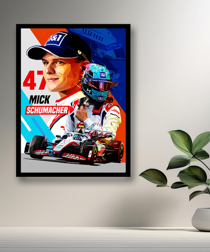 Cadre photo Mick Schumacher Formule 1