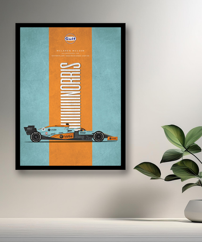 Cadre photo Formule 1 Gulf