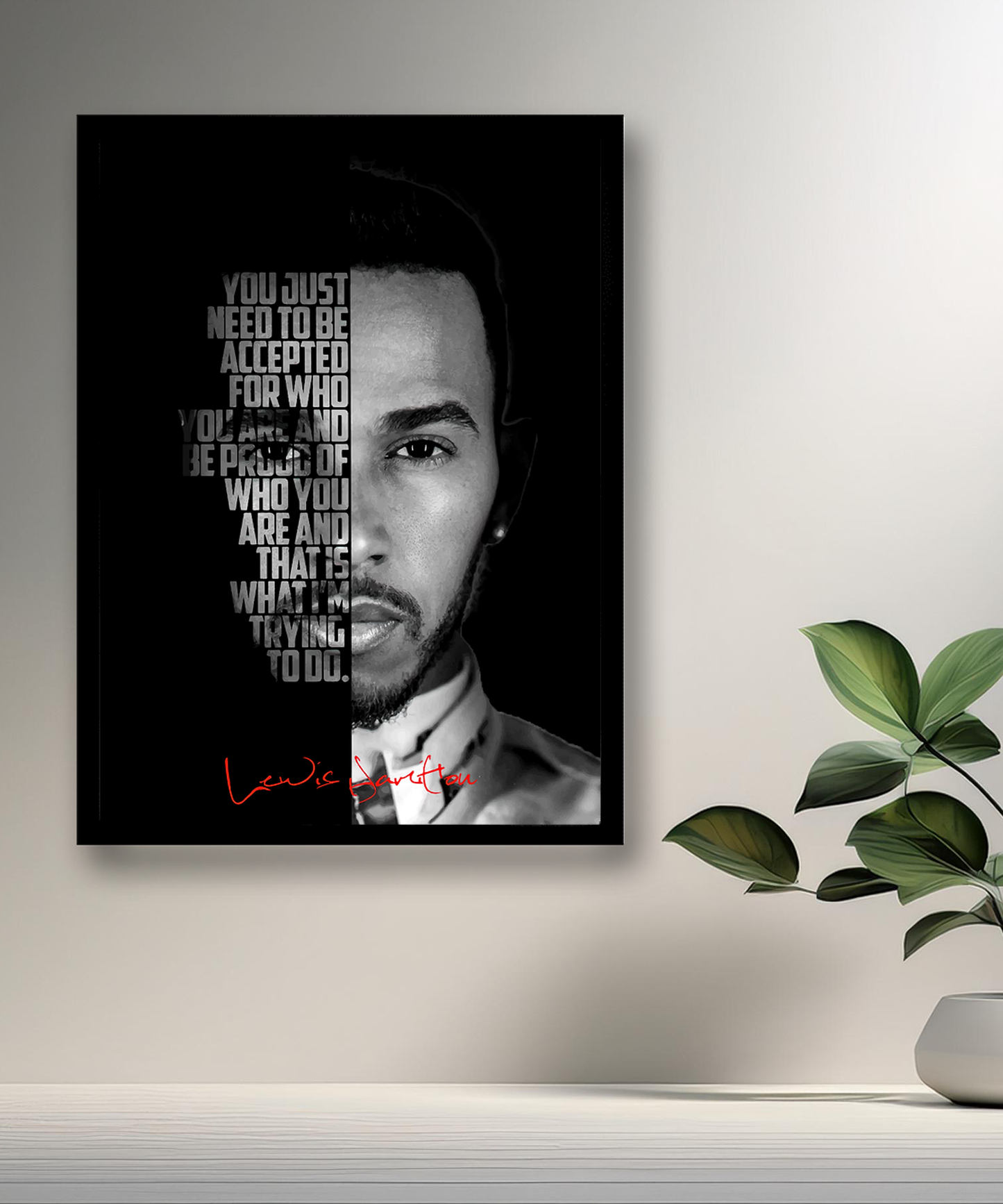 Cadre photo Lewis Hamilton Formula 1