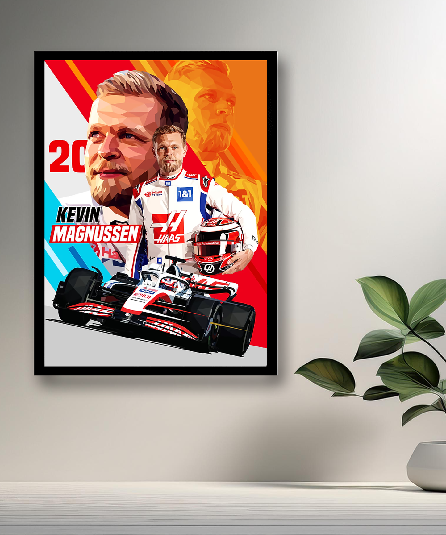 Cadre photo Kevin Magnussen Formule 1