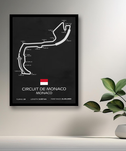 Cadre photo Circuit de Monaco