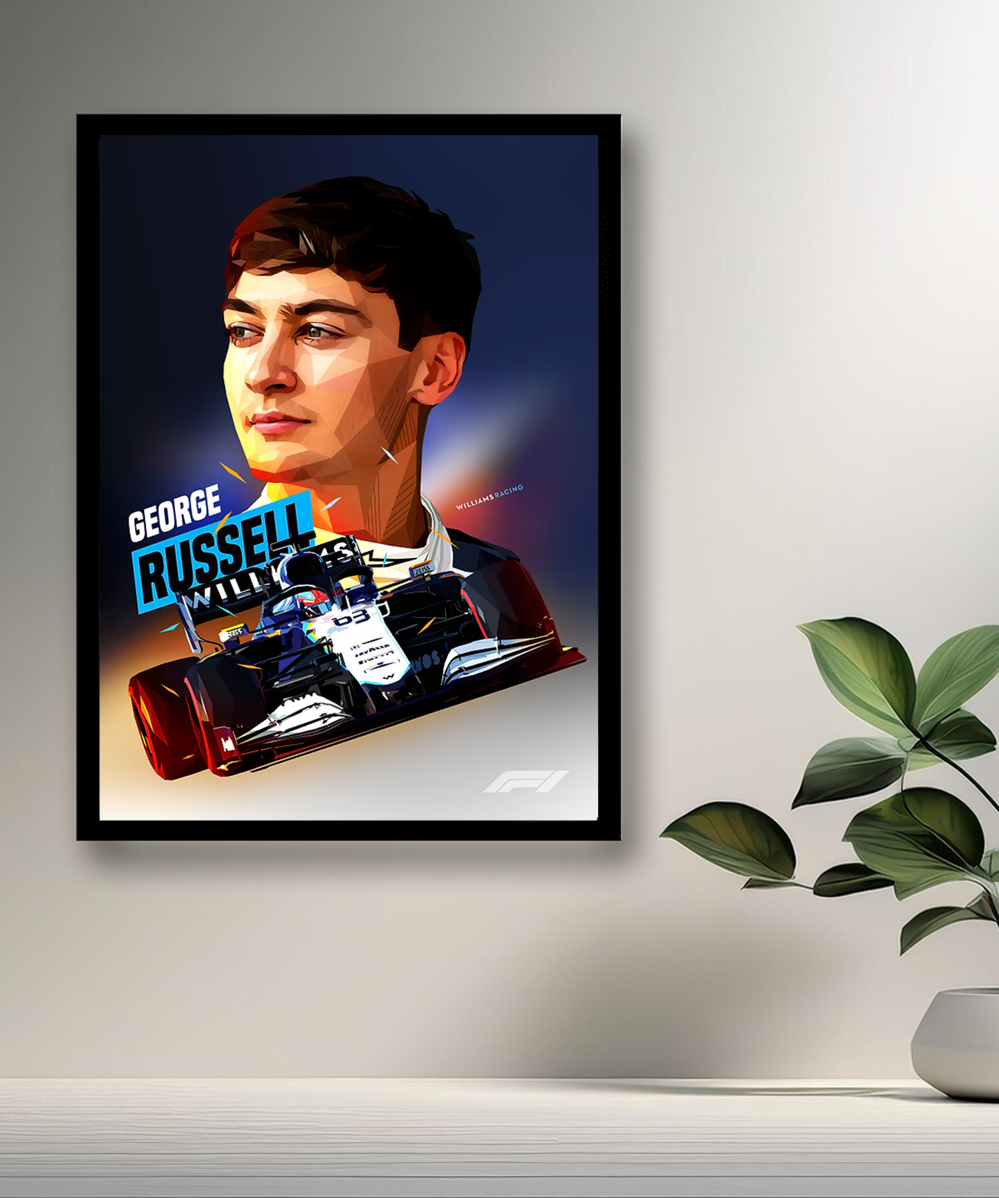 Cadre photo George Russel Formule 1