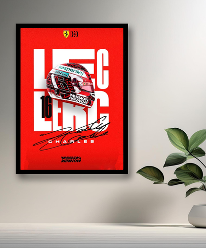 Cadre photo Charles Leclerc Formule 1