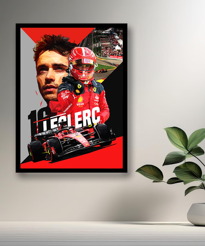 Cadre photo Charles Leclerc Formule 1