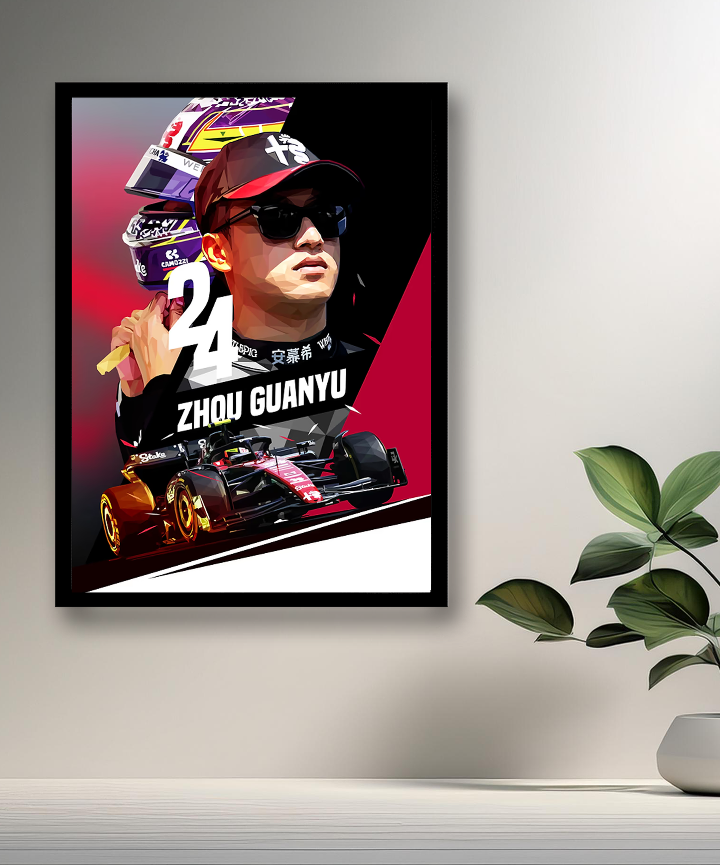 Cadre photo Zhou Guanyu Formule 1