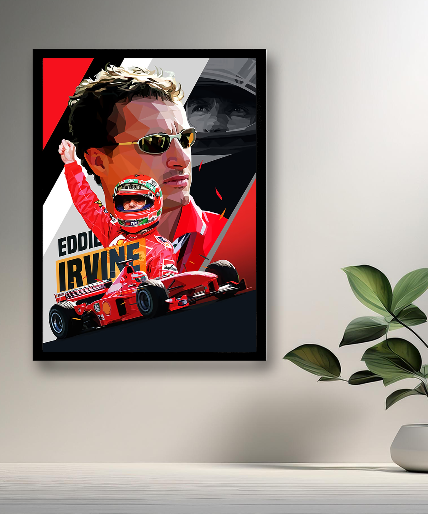 Cadre photo Eddie Irvine Formule 1