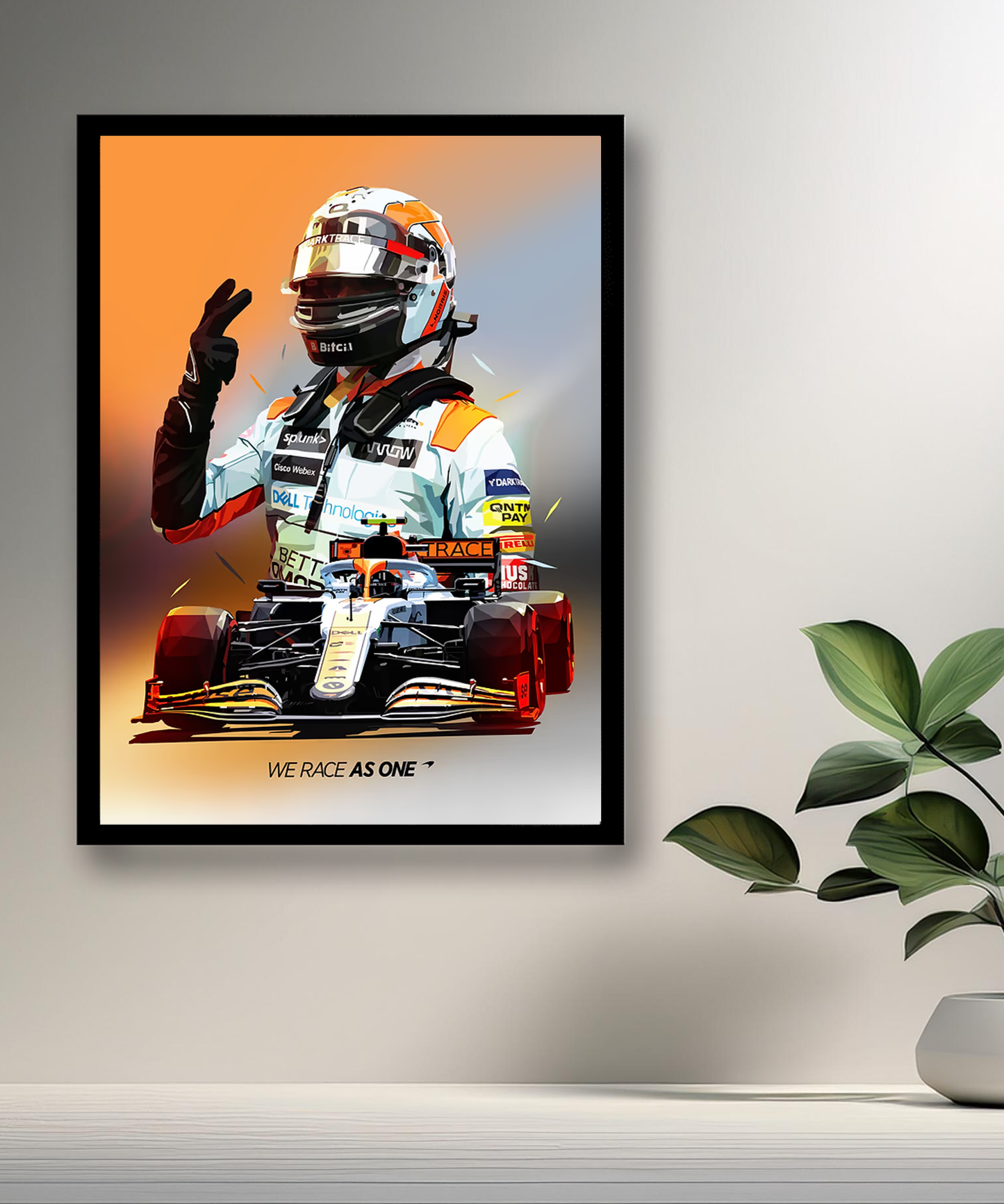 Cadre photo Formule 1 We race as one
